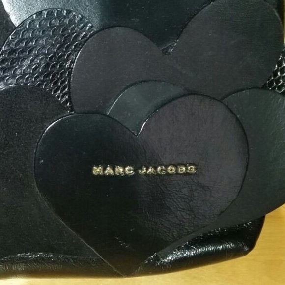 Marc Jacobs Black Leather Love Clutch Handbag - Picture 2 of 9
